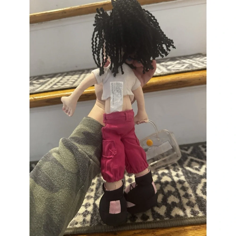 Toys R Us Times Square NY Vintage Plush Girl Doll Purse Belly Shirt Y2K 2001
